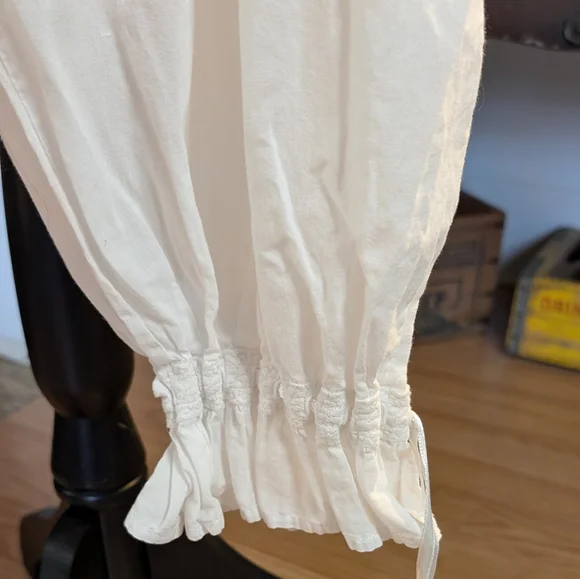 White Sleeveless Bloomers Pajamas Pantaloons - Picture 2 of 8